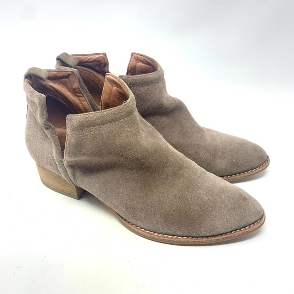 Jeffrey Campbell Shoes - Jeffrey Campbell Muskrat Bootie in Taupe Tan Suede